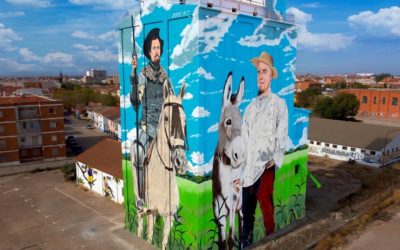 Finaliza la decoración del silo integrándolo con la historia y el paisaje de Alcázar de San Juan